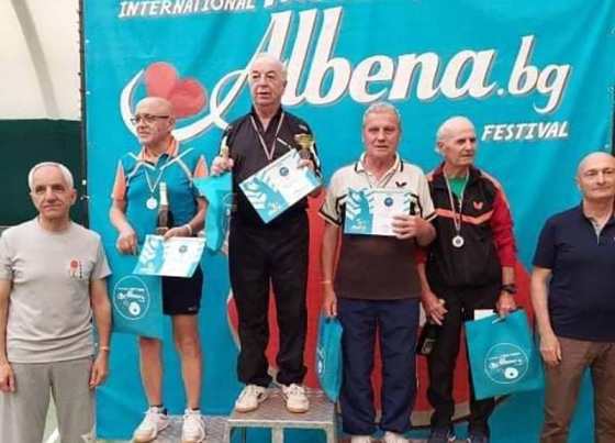 Васил Николов стана трети на турнир по тенис на маса за ветерани