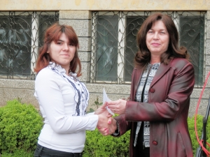 Дарение на първенеца по философия направи народният представител Милка Христова